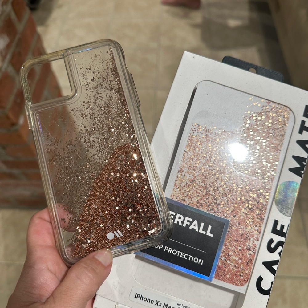 Case-Mate Waterfall Case for iPhone 11 Pro Max  - rose Gold Glitter